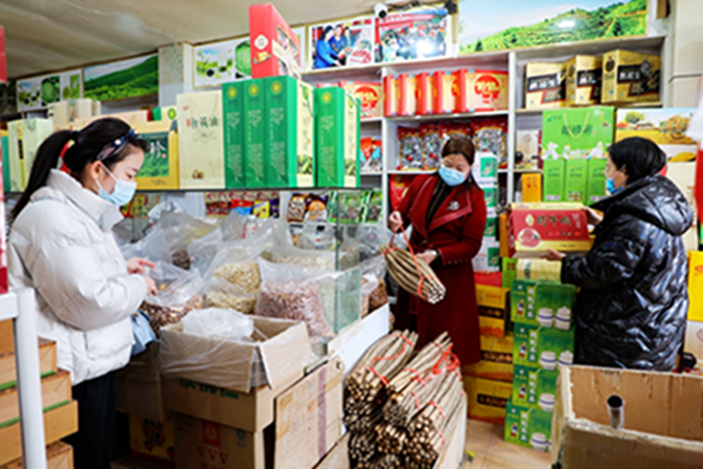 洛阳中小企业家协会主办春节年货展销平台在栾川山珍干果店举办