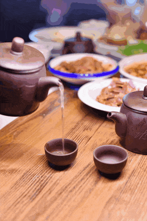 餐具 茶壶 茶具 壶 480_720 竖版 竖屏 gif 动态图 动图