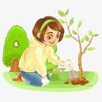 ［佳作欣赏］植树姑娘//文/青草地