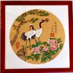诗意传情诗社【诗配画——松鹤牡丹】（暑期档作品之二十三）画‖青衣  文‖素华（989）