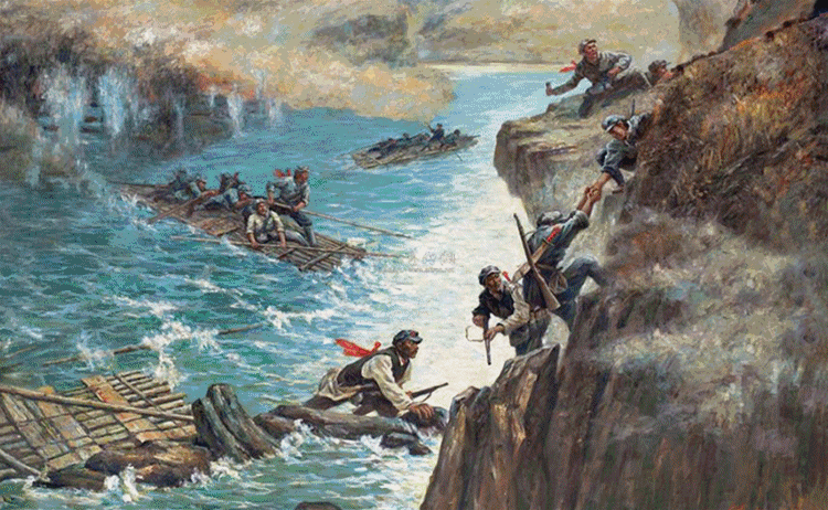 豪情抖擞多慷慨,犹记红船雨雪风.