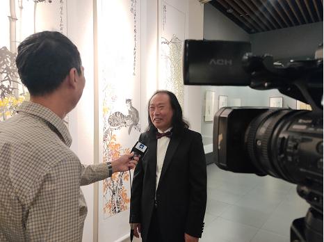 中国当代海派艺术家孟昭滨书画作品展在浙江安吉县隆重开幕